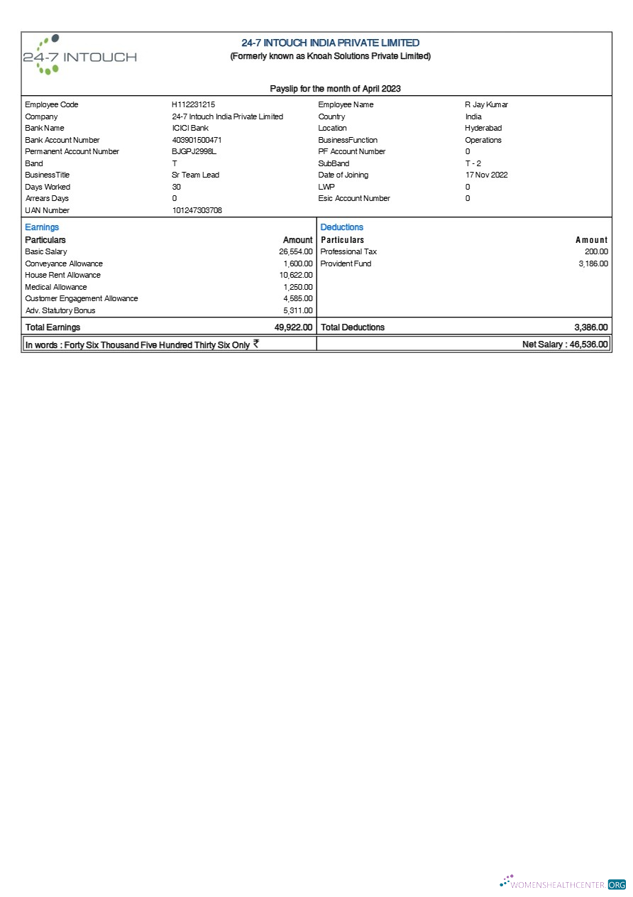 Download 24 7 Intouch India payslip template in Word and PDF formats.pdf, 1 Photoshop template